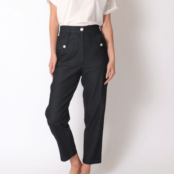 Ilana Kohn Denim - Ilana Kohn Huxie Pants in Denim Size 2 High Waisted Jeans - 100% cotton
